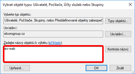TechIS 23.2 Dokumentace > NTFS oprávnění pro souborové úložiště > dllhost_2018-02-23_10-28-37.png